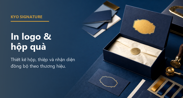 Dịch vụ in logo và thiết kế hộp quà doanh nghiệp